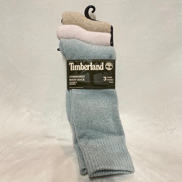 Timberland Cushioned Boot Socks 3 Pairs - Picture 2 of 8